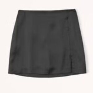 Abercrombie & Fitch Black Satin Mini Skirt